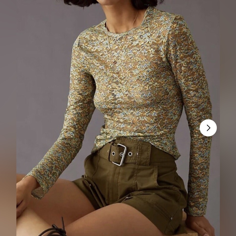 NWT Scotch & Soda Multicolor Floral Long Sleeve Top